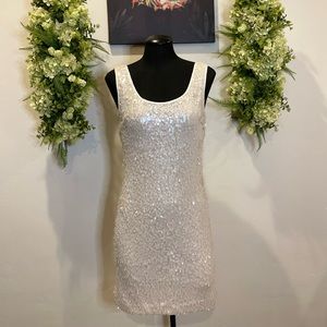 Sequined cocktail dress